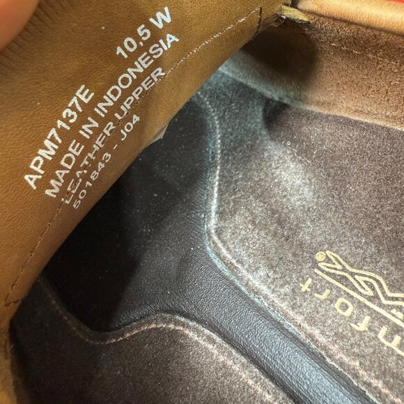 Rockport Mens Leather Loafers Size 10.5 W Brown Slip-On Dress Shoes main image 9
